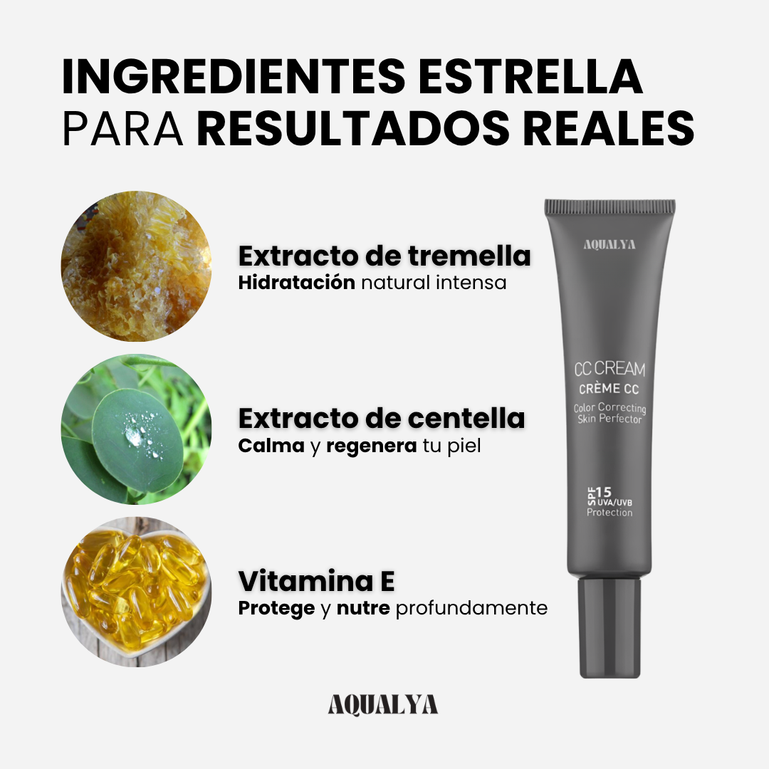 AQUALYA GlowFix CC CREAM –  Ilumina y unifica tu piel en segundos