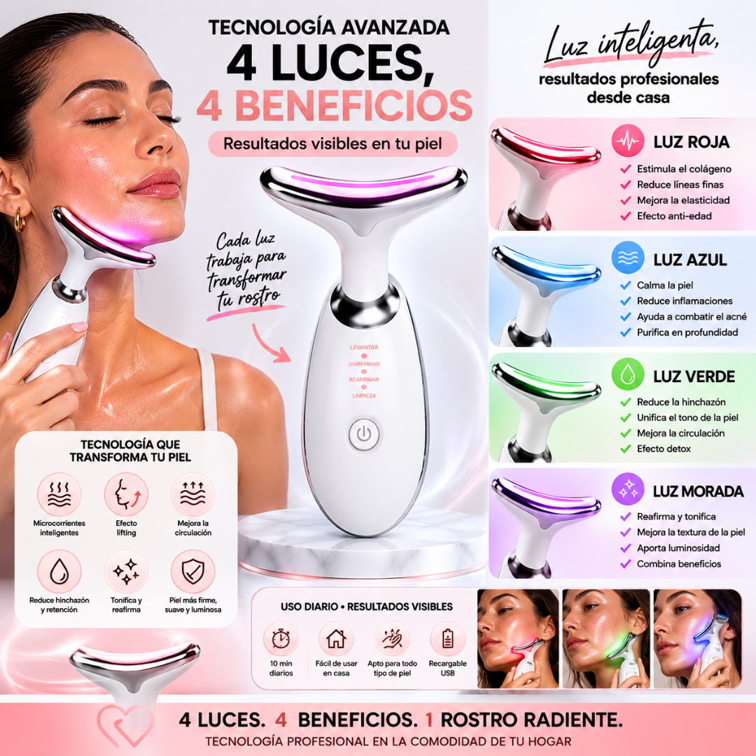 LumiLift™ 7 en 1 - Recupera la firmeza de tu rostro