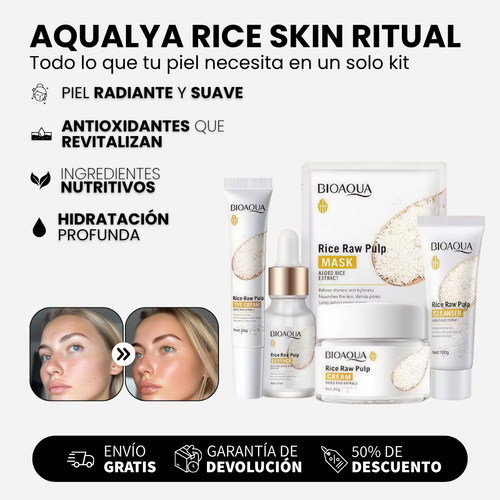 AQUALYA RICE SKIN RITUAL - El secreto de una piel suave luminosa y perfecta