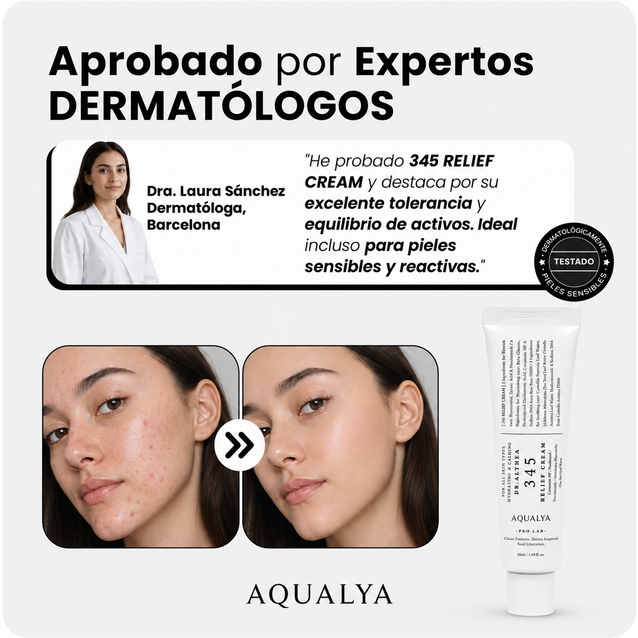 345 RELIEF CREAM ANTI ACNÉ - La crema que calma, repara y transforma tu piel en el primer uso