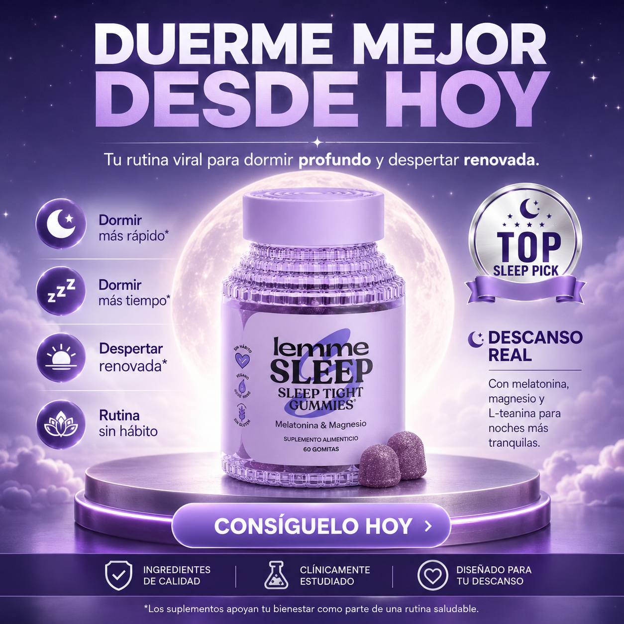 LEMME - Mejor piel, mejor sueño, menos estrés, más energía
